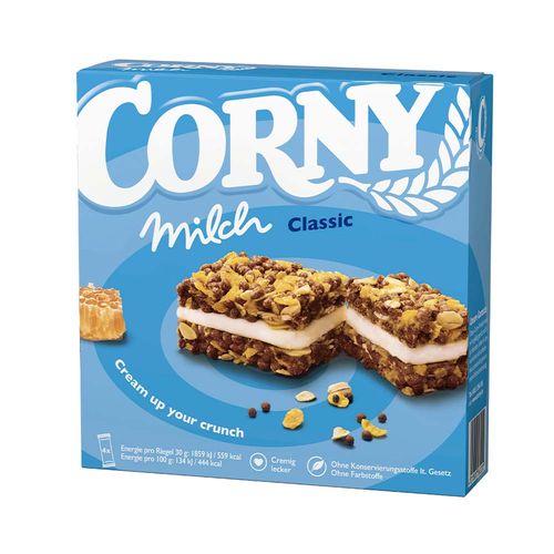 Barra De Cereal Corny Relleno Con Crema 4x30g