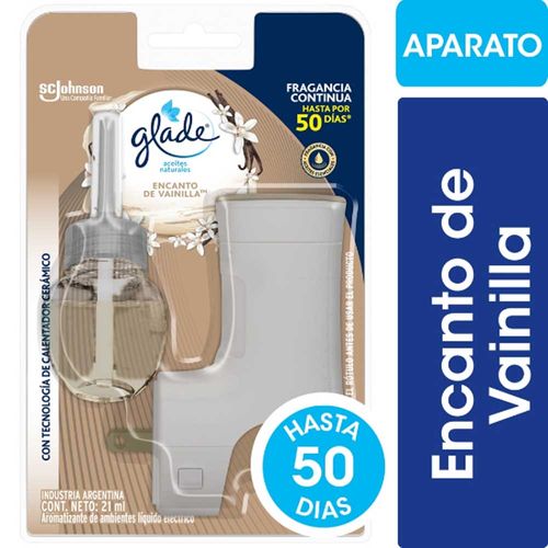 Desodorante Ambientes Glade Aceites Aparato + Rep 21ml