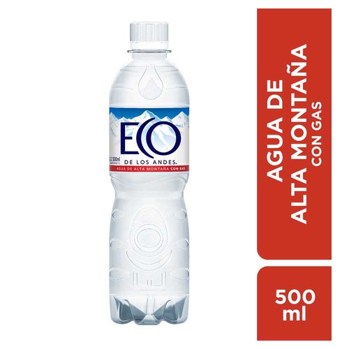 Agua Eco De Los Andes Con Gas Botella 500mlx1
