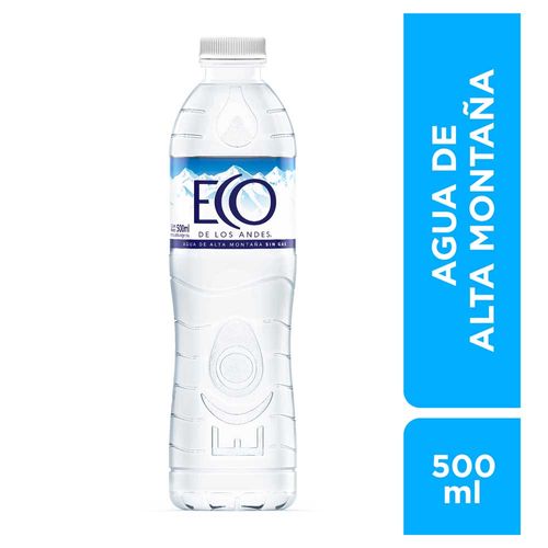 Agua Eco De Los Andes Sin Gas Botella 500mlx1
