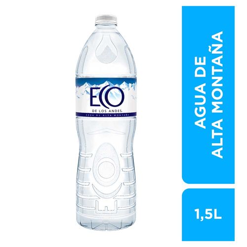 Agua Eco De Los Andes Sin Gas Botella 1,5lt X1