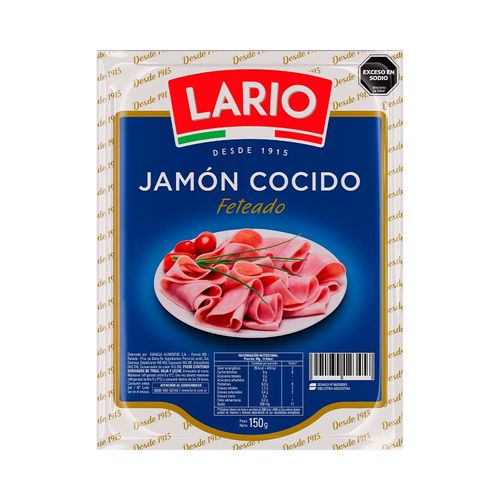 Jamón Cocido Lario Feteado X 150g