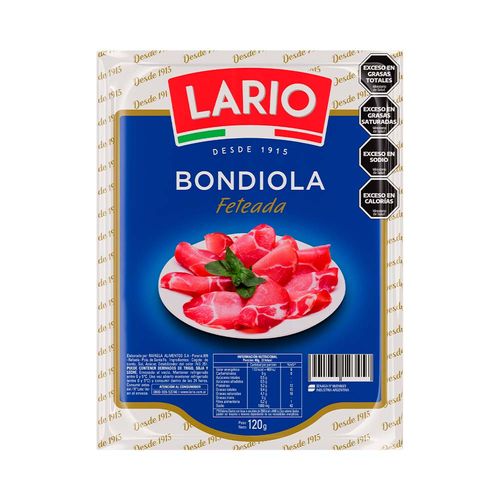 Bondiola Lario Feteada X 120g