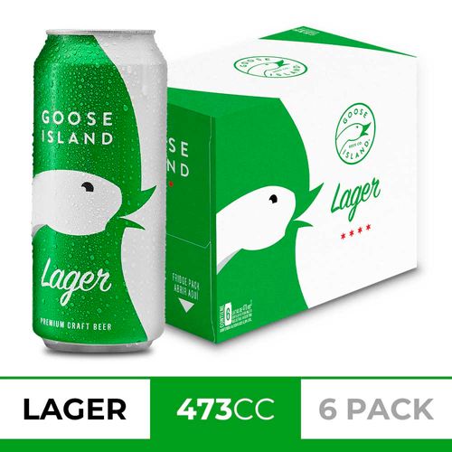 Cerveza Goose Island Lager 473 Ml X 6 Un