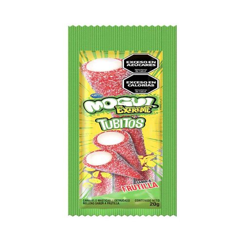 Gomitas Mogul Tubitos Frutilla X20g