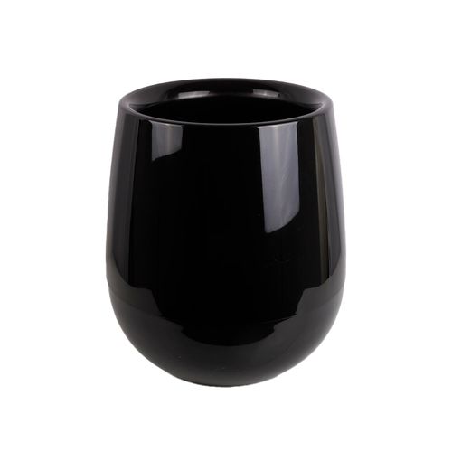 Maceta Uovo  Negro 42 Cm Beruplast