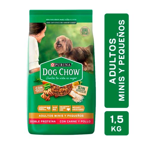 Alimento Dog Chow Adulto Minis Y Pequeños 1,5 Kg