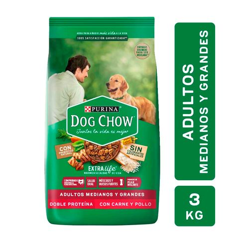 Alimento Dog Chow Adulto Medianos Y Grandes 3 Kg