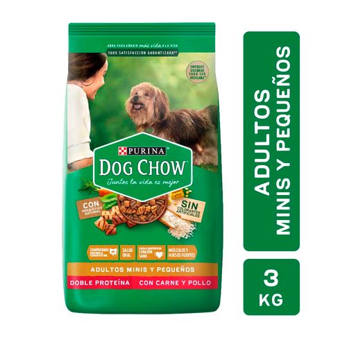 Dog Chow Adulto Minis Y Pequeños X3kg