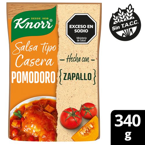 Salsa Knorr Pomodoro Con Zapallo 340 G