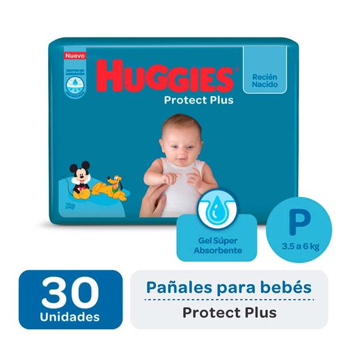 Pañal Huggies Protect Plus P 30u