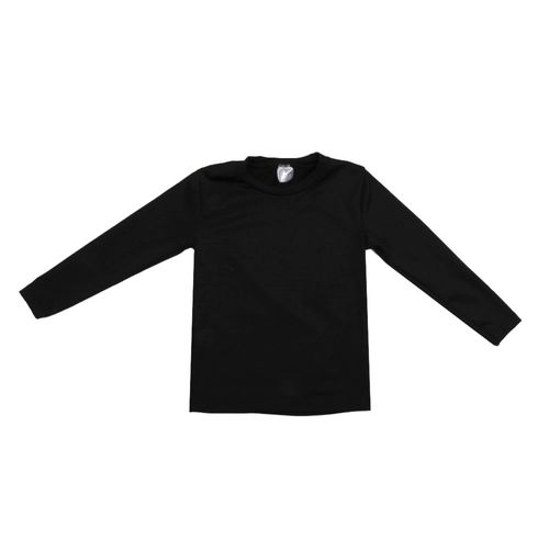Remera Termica Niña Manga Larga Negro 4-12  Urb Oi23