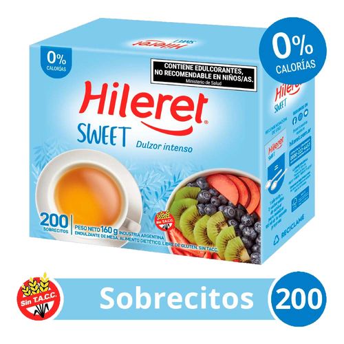 Endulzante Hileret Sweet X 200 Sobrecitos