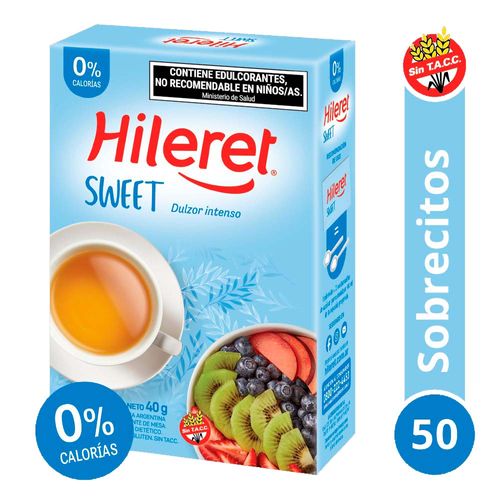 Endulzante Hileret Sweet X 50 Sobrecitos
