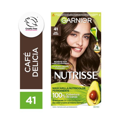 Kit De Coloracion Nutrisse Tono 41 - Café Delicia