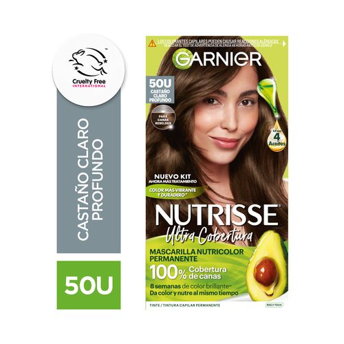 Kit De Coloracion Nutrisse Tono 50u - Castaño Claro Profundo