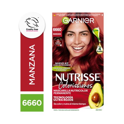 Kit De Coloracion Nutrisse Tono 6660 - Manzana