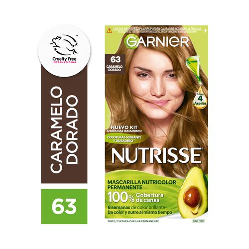 Kit De Coloracion Nutrisse Tono 63 - Caramelo Dorado