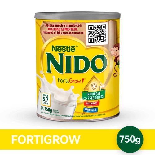 Leche En Polvo Nido Fortigrow Lata750g