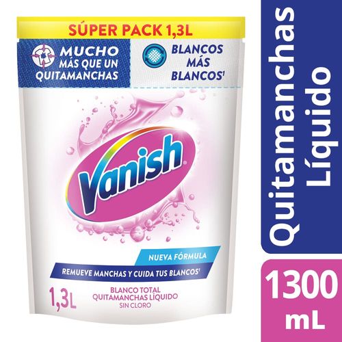 Quitamanchas Vanish Líquido Blanco Repuesto 1.3l