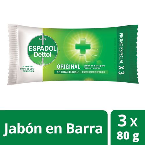 Jabón En Barra Espadol Original 240gr X 3 Unid.