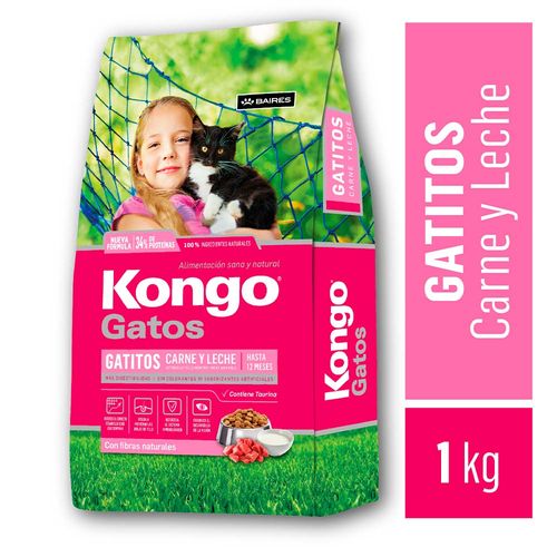 Alimento Kongo Gatitos Carne Y Lech X1kg