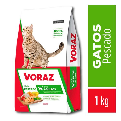 Alimento Voraz Gatos Adulto X 1kg