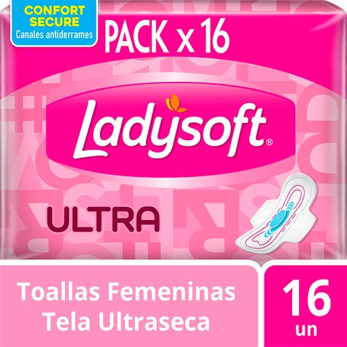 Toallas Femeninas Ladysoft Ultra Suave - 16 U