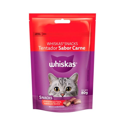 Snack Whiskas Para Gatos Sabor Carne 80 G