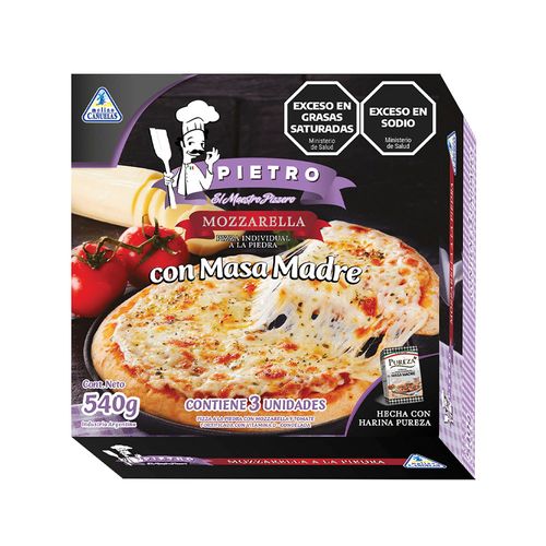 Pizzeta Pietro Masa Madre 540gr X3 U