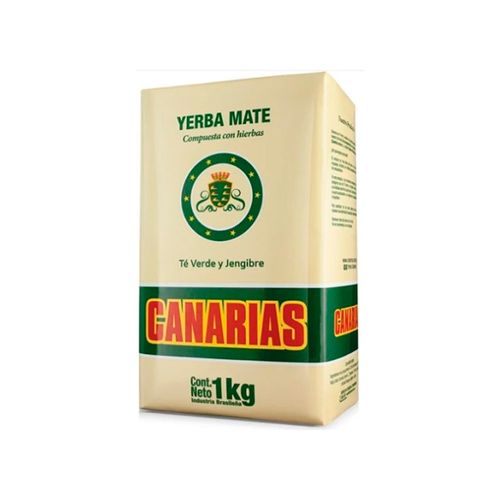 Yerba Canarias Hierbas Te Verde Y Jengibre 1 Kg