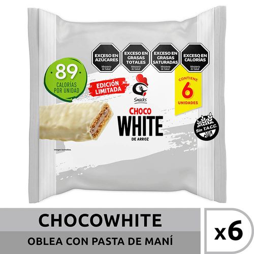 Oblea De Arroz Gallo Snack White X20g