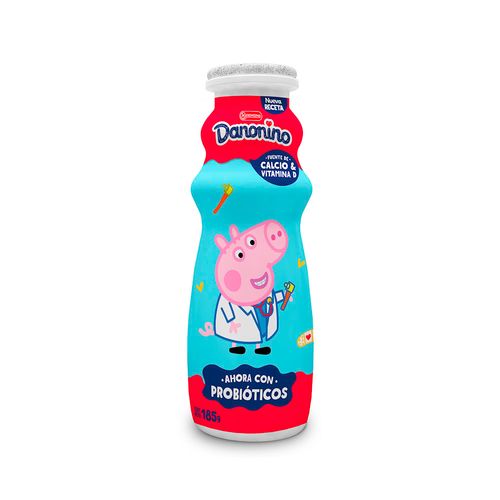 Yogur Peppa Pig Bebible Frutilla Danonino 185 Gr