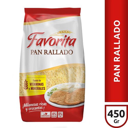 Pan Rallado Favorita Fte Vit&min X450g