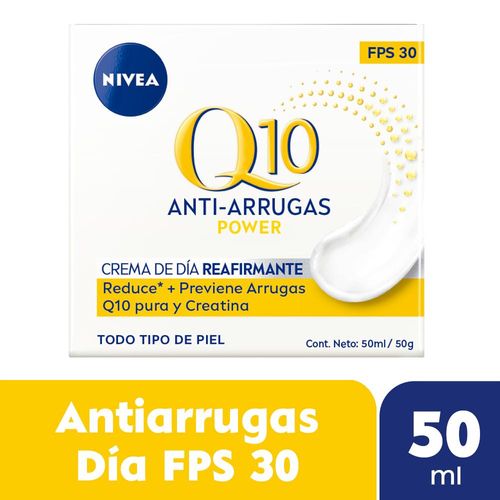 Crema Facial Nivea Antiarrugas Q10 Power Fps 30 50 Ml