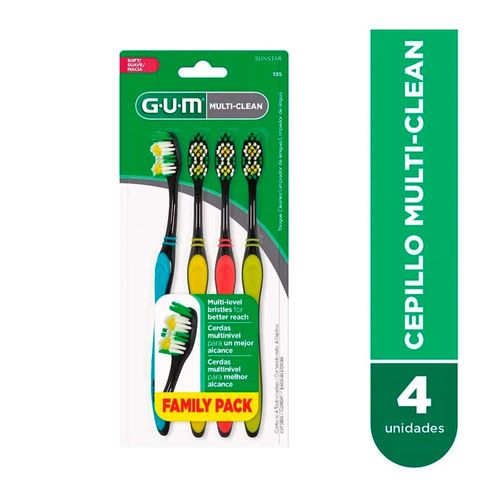 Cepillo Gum Multiclean 4 Pack