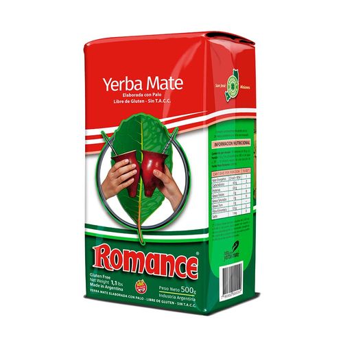 Yerba Mate Romance Con Palo Tradicional 500 Gr