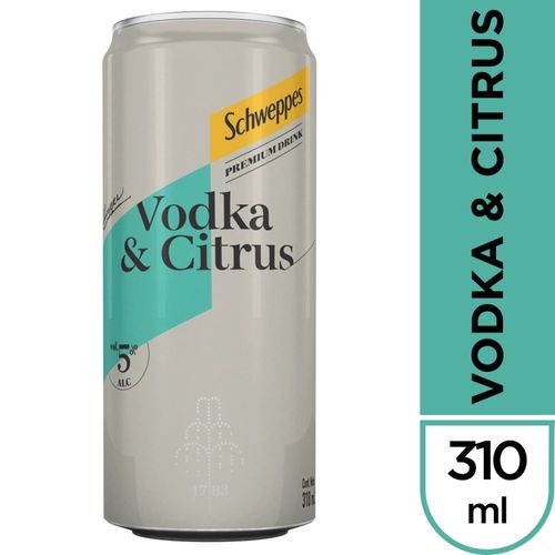 Aperitivo Schweppes Vodka Citrus 310 Ml