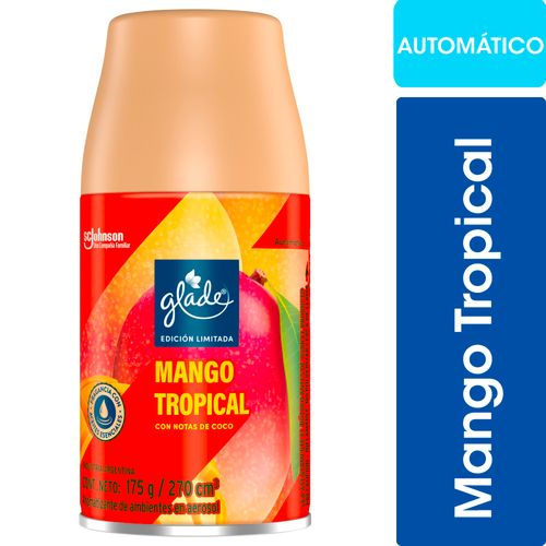 Ddesodorante Glade Automatico Mango Tropical 175 Ml