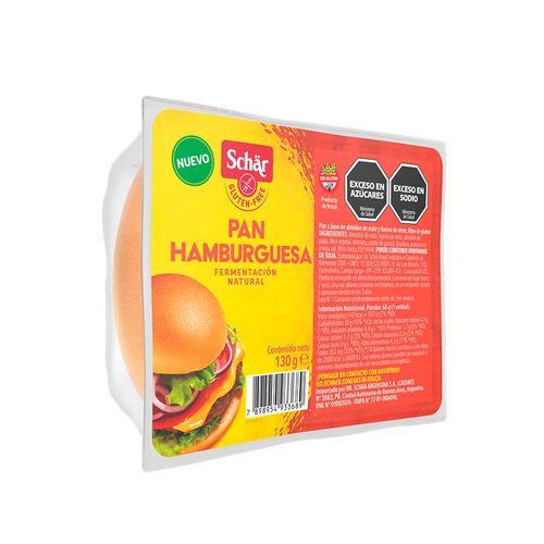 Pan de hamburguesas SCHAR 130 gr