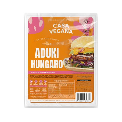 Medallón Casa Vegana Aduki Hungaro 400G