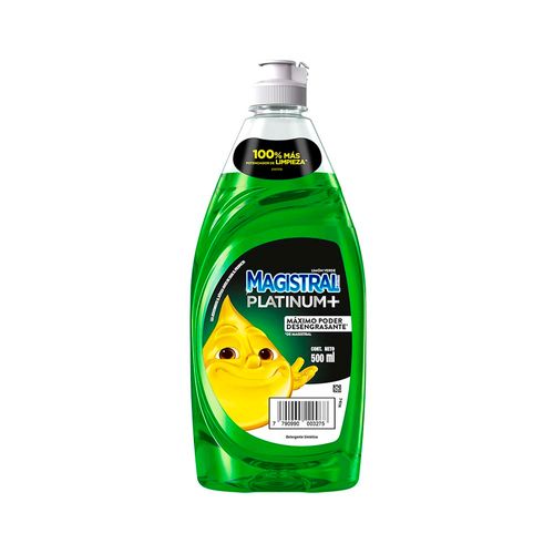 Detergente Magistral Platinum Plus Limón 500 Ml