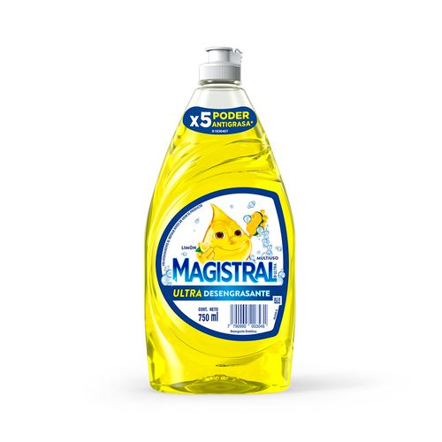 Detergente Magistral Ultra Limón Botella 750 Ml