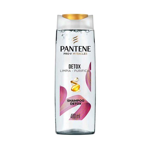 Shampoo Pantene Pro-V Miracles Detox Limpia-Purifica 400 Ml