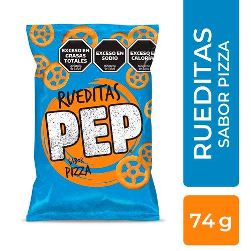 Snack Sabor A Pizza Pep Rueditas X 74 Gr