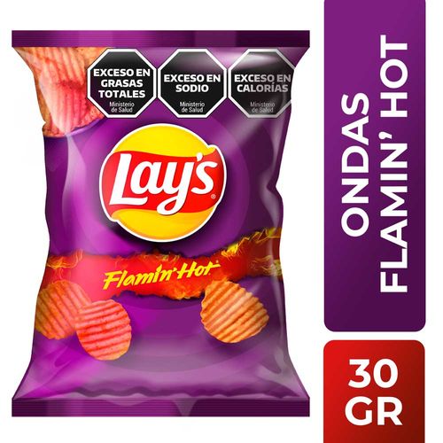 Papas Fritas Lays Ondas X30g