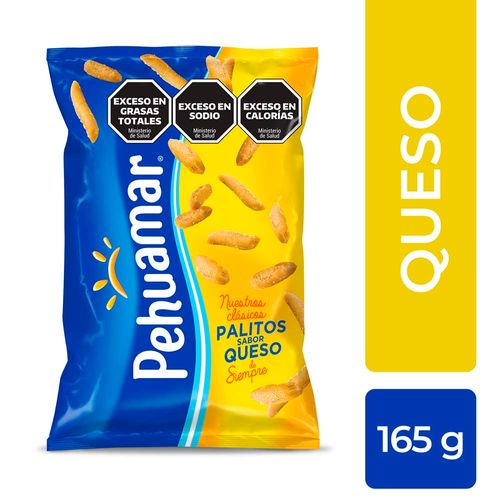 Palitos Sabor A Queso Pehuamar X 165 Gr