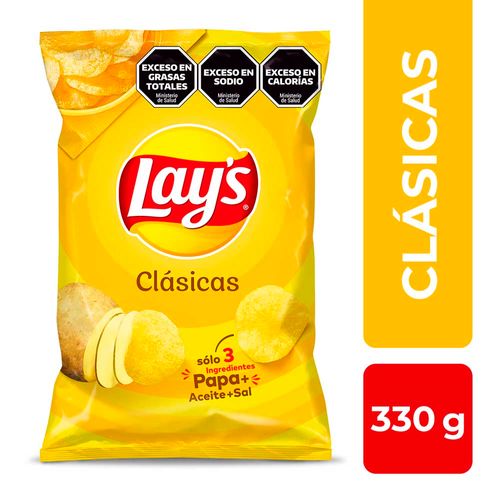 Papas fritas Lays Clásicas x 330 Gr