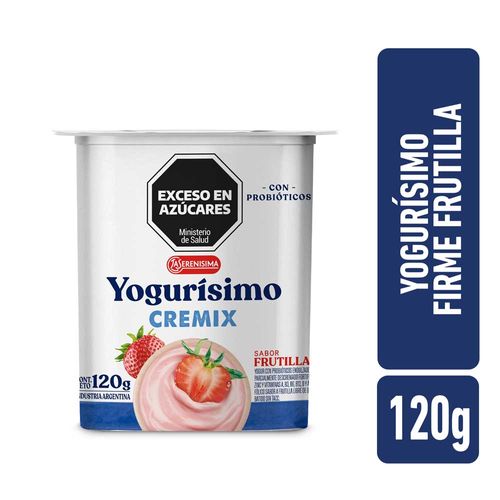 Yogur Firme Frutilla Yogurisimo 120gr