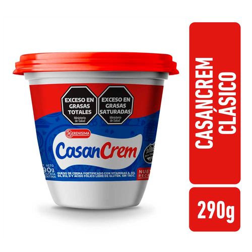 Queso Crema Clásico Casancrem 290 Gr